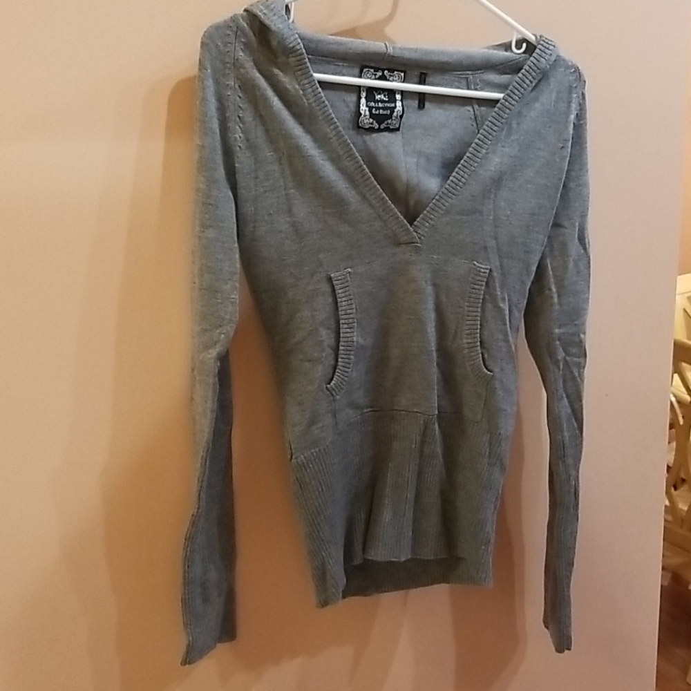 Womans hoodie sweatshirt grey S